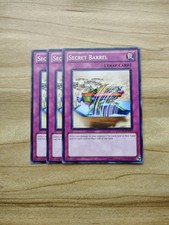 Yu-Gi-Oh - Secret Barrel 3x - Full Playset Of Cards - DEM1-EN017 picture