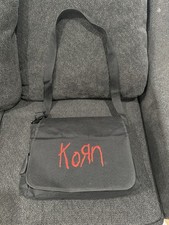 *NEW* Rare Korn Black Messenger/Shoulder Bag w Red embroidered Korn Logo picture