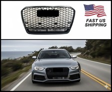 For 2012-2016 Audi A5 S5 RS5 B8.5 Front Bumper Honeycomb Mesh Grille Gloss Black picture