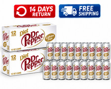 Diet Dr Pepper Caffeine Free 12 oz, 24 Cans (2×12 Pack) –  picture