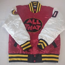 Headgear Classics Varsity Jacket Mens M Red All That Kel 00 Nickelodeon Satin picture