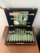 Vintage Northern Goldsmiths Co. Newcastle Cased Cutlery Silver Plated Set picture