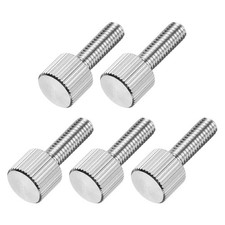 5Pcs M5 x 16mm Flat Knurled Head Thumb Screws for Electronic Machine picture
