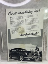 1940 Vintage Black & White Printed Advertisement Buick Motor Co. Buick Limited. picture