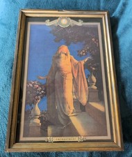 Art Deco Maxfield Parrish Enchantment Edison Mazda Framed 20