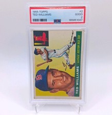 1955 Topps Ted Williams #2 PSA 2 picture
