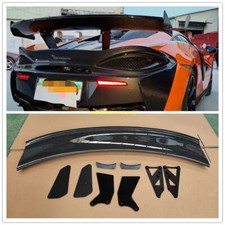 FITS FOR MCLAREN 540C 570S REAL CARBON FIBER REAR TRUNK SPOILER WING GT4 STYLE picture