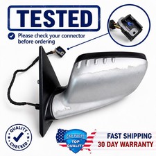 00-06 BMW E46 330Ci 325Ci Front Left Side View Mirror Silver Assembly OEM picture