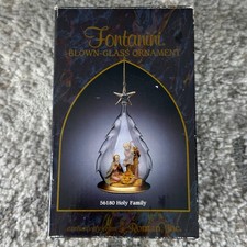 Fontanini Blown Glass Flight Into Egypt 56182 Mary Joseph Jesus Nativity picture