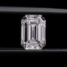 Loose 6.00 CT Emerald Cut Lab Grown CVD Diamond Natural D Color VVS1 Certified picture