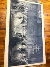 Mid 19th Century Antique Queen Victoria Drawing Room at St. James's Palace Engra picture
