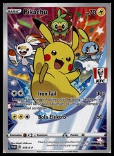 NM Pikachu 016/S-P | Pokemon KFC Stamped Promo Indonesian [US Seller] picture