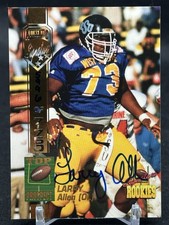 1994 Signature Rookies Larry Allen Auto #4 /7750 Cowboys HOF Rookie Autograph picture