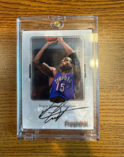 Fleer/SkyBox 1999-00 Flair Showcase Fresh Ink Vince Carter Raptors #55 Auto picture