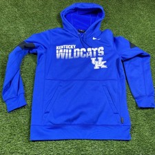 Kentucky Wildcats Nike Dri Fit Hoodie Mens Medium Blue Sweatshirt Ncaa picture