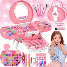 Kids Makeup Kit for Girl, 66 Pcs Washable Makeup Set for Little Girls, Cosmet... picture