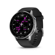 Garmin D2 Air X15 Silver with Black Silicone Band Smartwatch picture