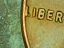 1962 NO MINT MARK lincoln penny (L) ON RIM picture