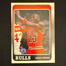 Fleer 1988 Fleer Michael Jordan #17 Chicago Bulls NBA Basketball Card picture