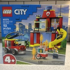 Lego 60375 City: Fire Station and Fire Truck New Sealed Retired READ picture
