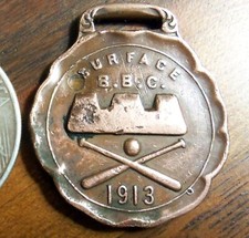 Antique Fob Calumet Hecla Baseball Team 1913 Ingots Michigan Copper Mining picture