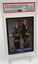 DESMOND HOWARD Ty Detmer AUTO 1992 Classic SP/1500 Signed MICHIGAN Low POP PSA 8 picture