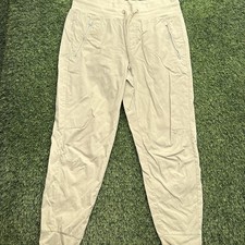Athleta Trekkie North Jogger Womens Size 10 Beige Nylon Spandex Drawstring Pants picture