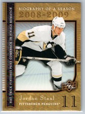 2008-09 Upper Deck Jordan Staal Biography of a Season #BS9 picture