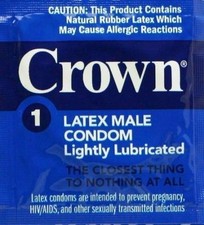 Okamoto Crown Lightly Lubricated Skin Thin Sensitive Bulk Condoms 100-Pack picture
