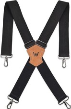 WELKINLAND 2Inch Men's Heavy Duty Suspenders w/Hooks For jeans picture