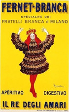 Fernet-Branca Milano Vintage Italian Aperitivo Ad Poster picture