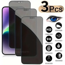 Pack Of 3  Privacy Glass Screen Protector - 3 Days Delivery - USA STOCK picture