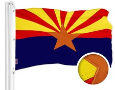 G128 Arizona AZ State Flag 6x10 Ft ToughWeave Series Embroidered 600D Polyester picture