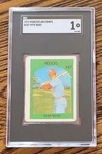 PETE ROSE 1972 Venezuelan Stamps #187 Reds Scarcity From Venezuela  SGC 1 picture