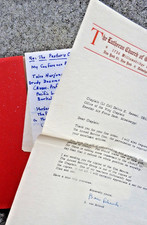 Original Signed Letter from Berthold von Schenk to a USAF Lutheran Chaplain plus picture
