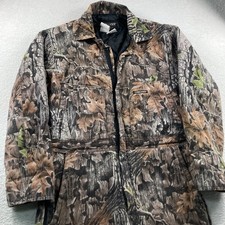 Vintage Commander Sportsman Camo Coveralls Men Medium Trebark Lynch Superflauge picture