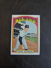 STEVE DUNNING 1972 TOPPS BASEBALL CARD #658 CLEVELAND INDIANS HIGH NUMBER picture
