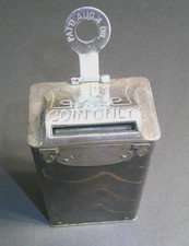 Antique  1908 The Trustee Co. Portland Oregon Wall Mount Coin Bank New Key # 575 picture