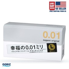 Sagami Condom 001 Original L Large Size Ultra Thin Condom 10pcs 0.01mm-US Seller picture