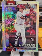 2026 Topps Chrome #119 J.J. Wetherholt Logo Refractor Rookie - STL Cardinals picture