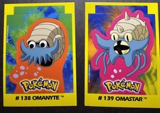 OMANYTE X OMASTAR EVOLUTION - RARE TCG NAVARRETE BUILDABLE CARD VINTAGE 2000 picture