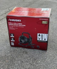 Husky  5/16 in X 50 ft Cable Drum Machine Auger For Drain Cleaning 1012906603 picture