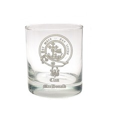 Custom Scottish Clan Crest Engraved Whiskey Glass 10 oz, Scottish Heritage picture