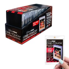 25 Pack Ultra Pro One Touch Magnetic Card Holder For 35PT Trading Sports Cards picture