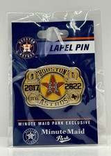 HOUSTON ASTROS World Series Belt Buckle Label Pin Minute Maid Park Exclusive 🔥 picture