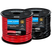 Common Sense Marine 10 Gauge Primary Boat Cable - 100 Ft Marine Grade Wire picture