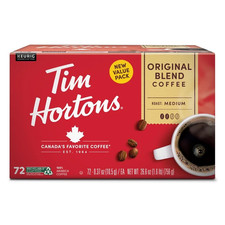 Tim Hortons Original Blend Medium Roast Coffee K-Cup Pods 72ct Keurig picture