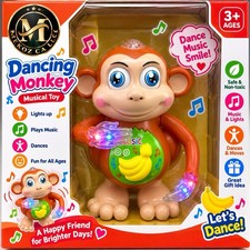 Dancing Monkey Toy with Music Left Right Motion Battery Operated Baby Toy picture