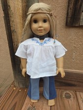 American Girl Julie Albright 18” Doll with Partial Meet Outfit 1st Edition picture