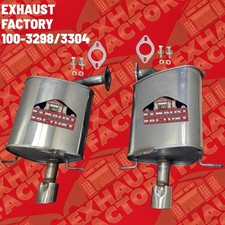 LEFT & RIGHT SIDE MUFFLER FITS 2019-2025 SUBARU ASCENT 2.4L ENG STAINLESS STEEL picture